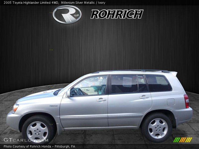 Millenium Silver Metallic / Ivory 2005 Toyota Highlander Limited 4WD