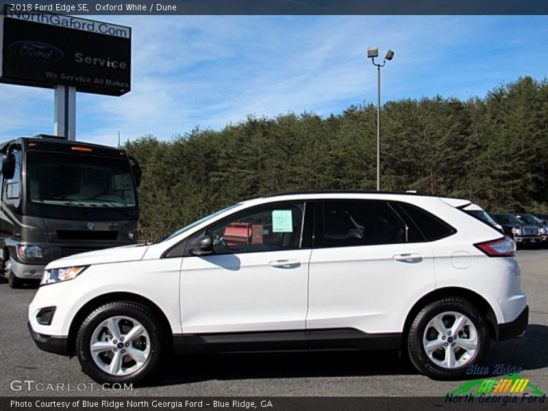Oxford White / Dune 2018 Ford Edge SE