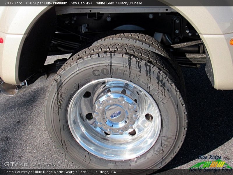 White Gold / Black/Brunello 2017 Ford F450 Super Duty Platinum Crew Cab 4x4