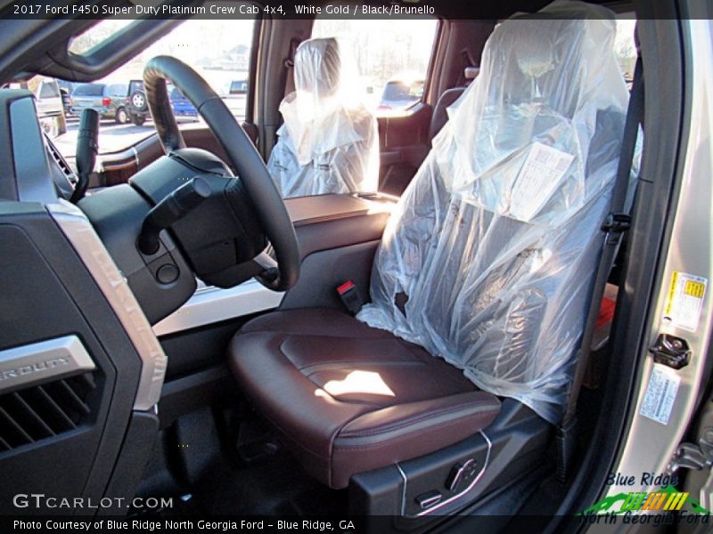 White Gold / Black/Brunello 2017 Ford F450 Super Duty Platinum Crew Cab 4x4