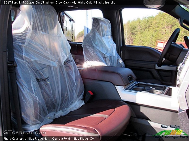 White Gold / Black/Brunello 2017 Ford F450 Super Duty Platinum Crew Cab 4x4