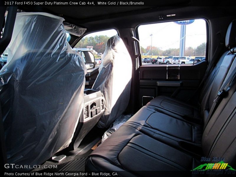 White Gold / Black/Brunello 2017 Ford F450 Super Duty Platinum Crew Cab 4x4