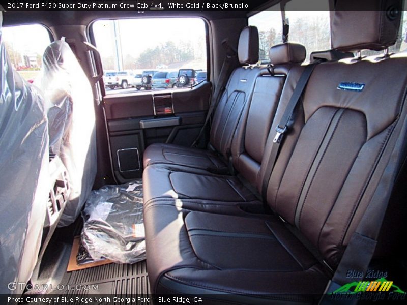 White Gold / Black/Brunello 2017 Ford F450 Super Duty Platinum Crew Cab 4x4