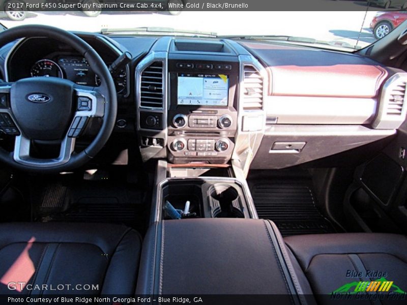 White Gold / Black/Brunello 2017 Ford F450 Super Duty Platinum Crew Cab 4x4