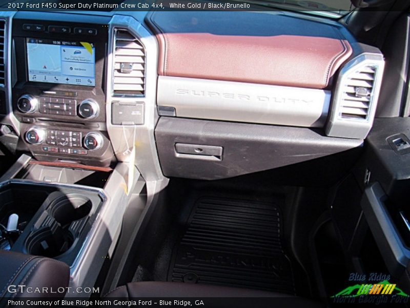 White Gold / Black/Brunello 2017 Ford F450 Super Duty Platinum Crew Cab 4x4