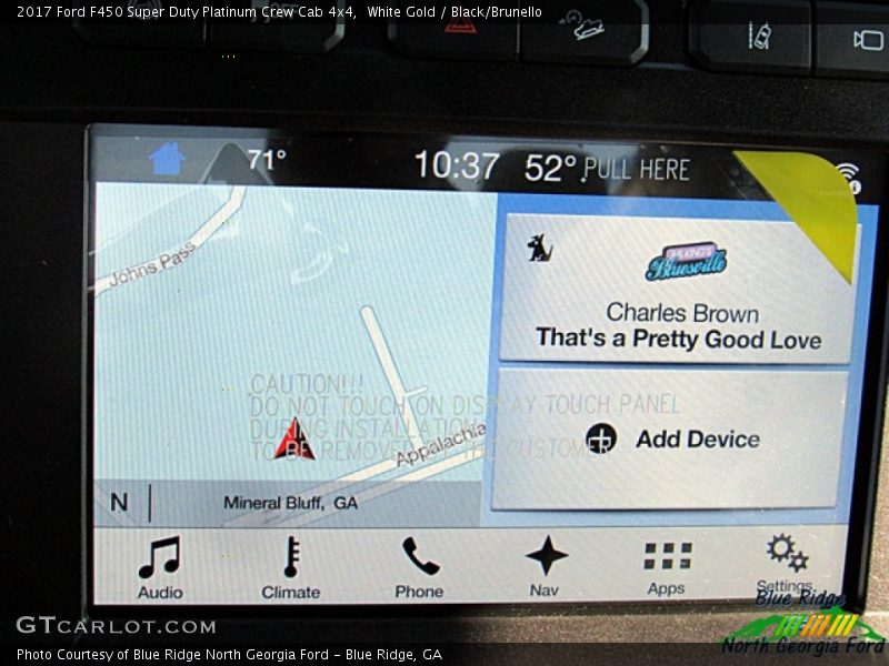 White Gold / Black/Brunello 2017 Ford F450 Super Duty Platinum Crew Cab 4x4