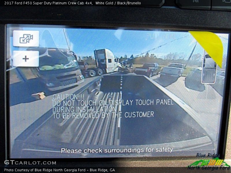 White Gold / Black/Brunello 2017 Ford F450 Super Duty Platinum Crew Cab 4x4
