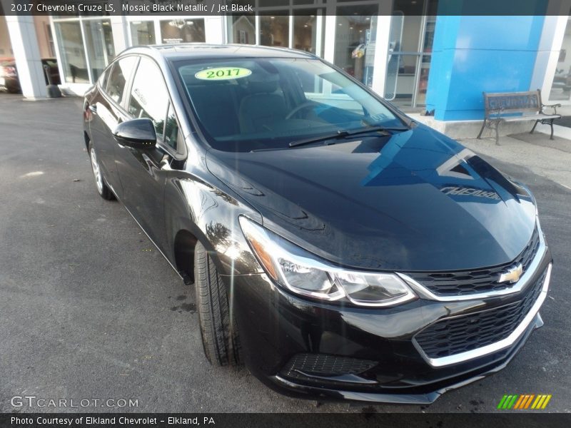 Mosaic Black Metallic / Jet Black 2017 Chevrolet Cruze LS