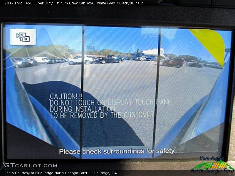 White Gold / Black/Brunello 2017 Ford F450 Super Duty Platinum Crew Cab 4x4