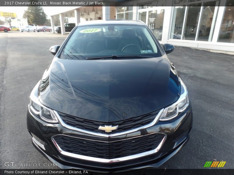 Mosaic Black Metallic / Jet Black 2017 Chevrolet Cruze LS