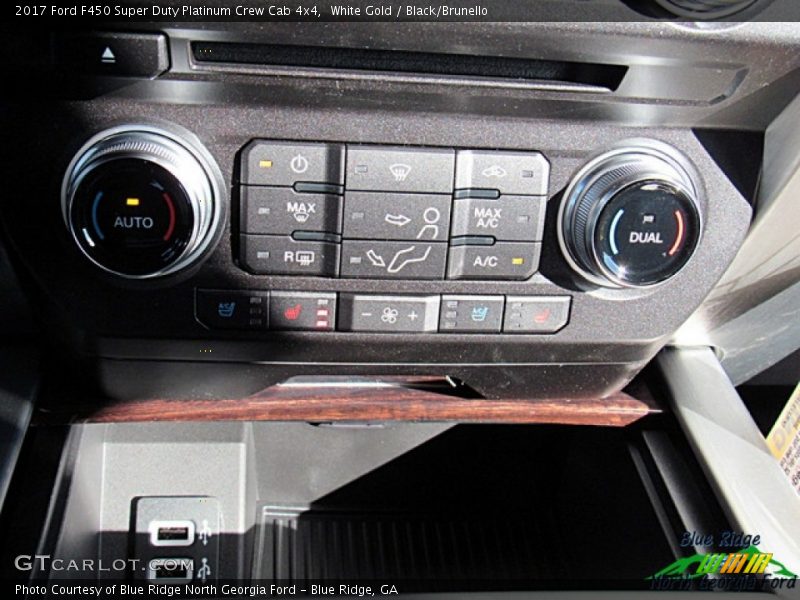White Gold / Black/Brunello 2017 Ford F450 Super Duty Platinum Crew Cab 4x4