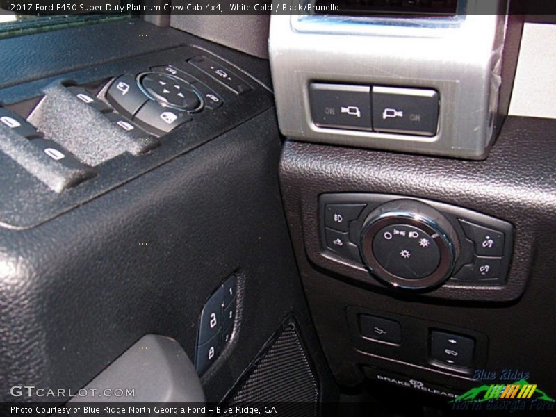White Gold / Black/Brunello 2017 Ford F450 Super Duty Platinum Crew Cab 4x4