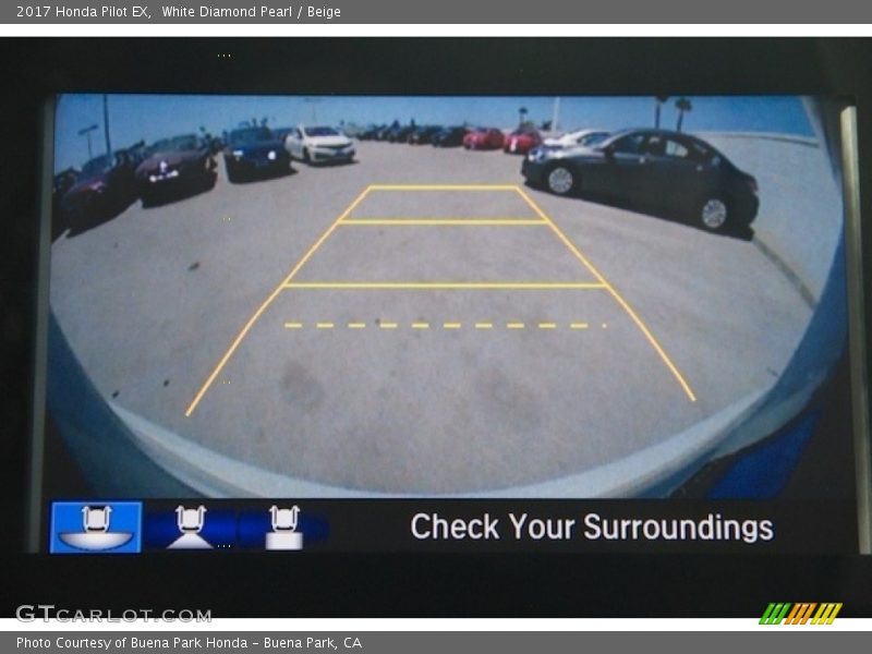 White Diamond Pearl / Beige 2017 Honda Pilot EX