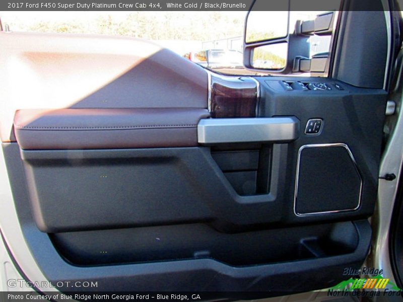White Gold / Black/Brunello 2017 Ford F450 Super Duty Platinum Crew Cab 4x4
