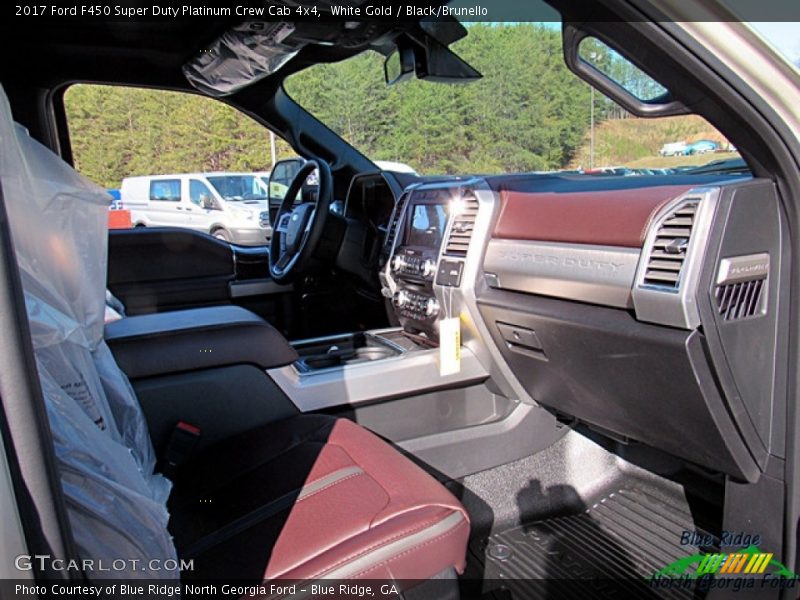 White Gold / Black/Brunello 2017 Ford F450 Super Duty Platinum Crew Cab 4x4