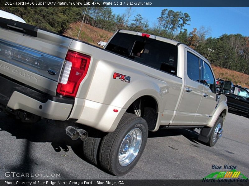 White Gold / Black/Brunello 2017 Ford F450 Super Duty Platinum Crew Cab 4x4