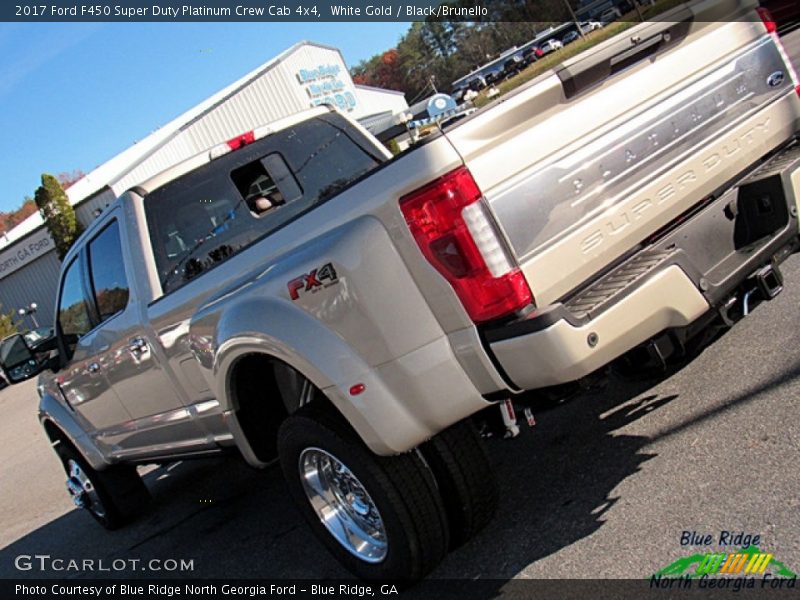 White Gold / Black/Brunello 2017 Ford F450 Super Duty Platinum Crew Cab 4x4
