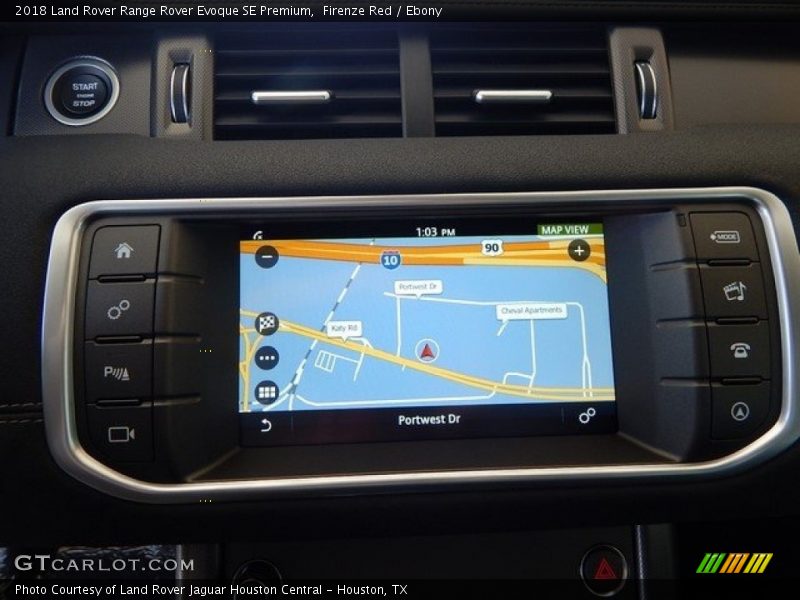 Navigation of 2018 Range Rover Evoque SE Premium