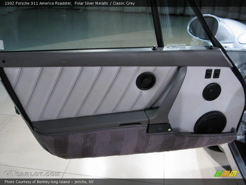 Polar Silver Metallic / Classic Grey 1992 Porsche 911 America Roadster