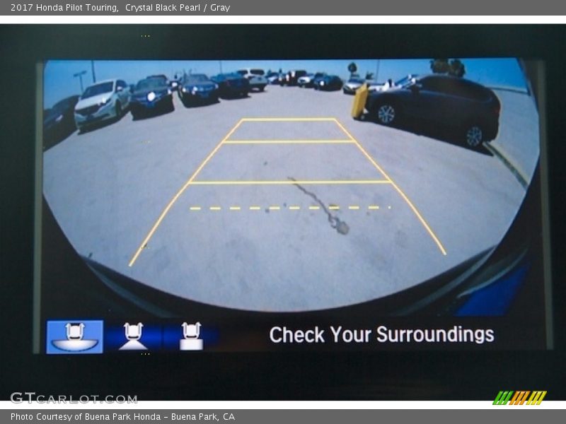 Crystal Black Pearl / Gray 2017 Honda Pilot Touring