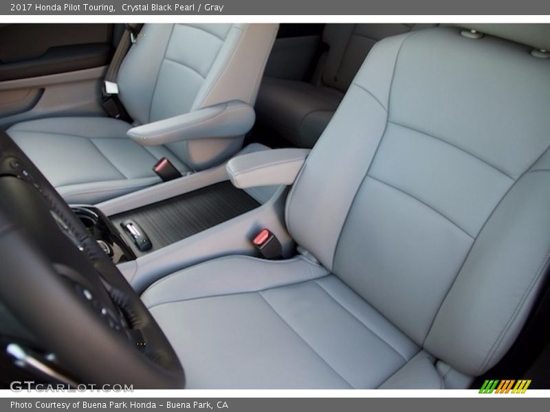Crystal Black Pearl / Gray 2017 Honda Pilot Touring