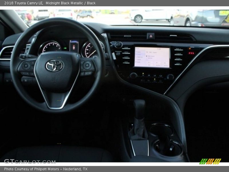 Midnight Black Metallic / Black 2018 Toyota Camry LE