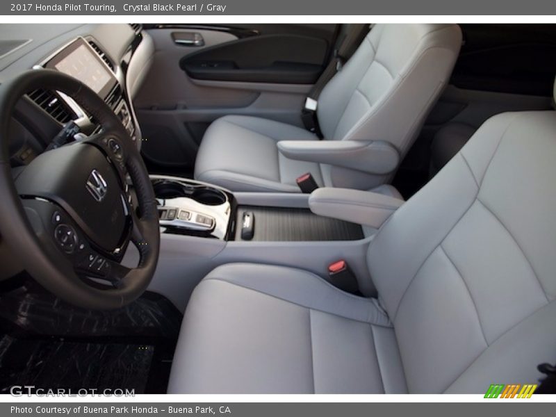 Crystal Black Pearl / Gray 2017 Honda Pilot Touring