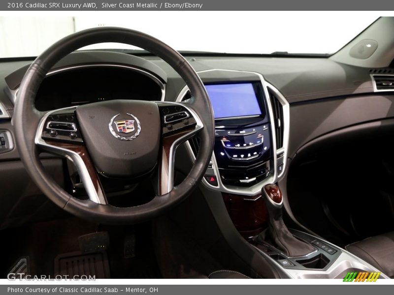 Silver Coast Metallic / Ebony/Ebony 2016 Cadillac SRX Luxury AWD
