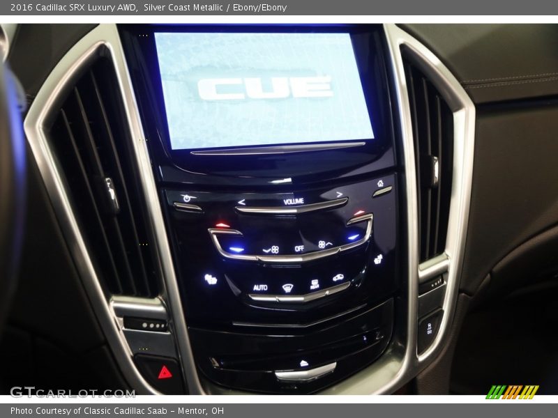 Silver Coast Metallic / Ebony/Ebony 2016 Cadillac SRX Luxury AWD
