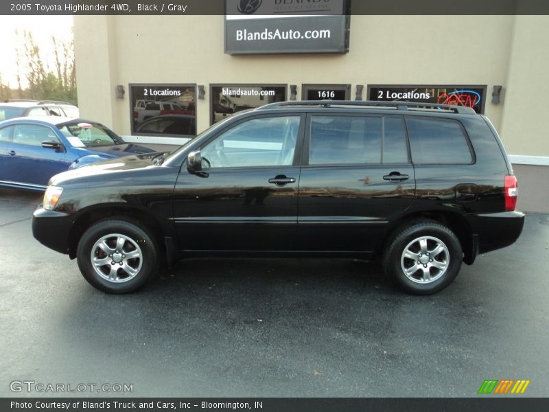 Black / Gray 2005 Toyota Highlander 4WD