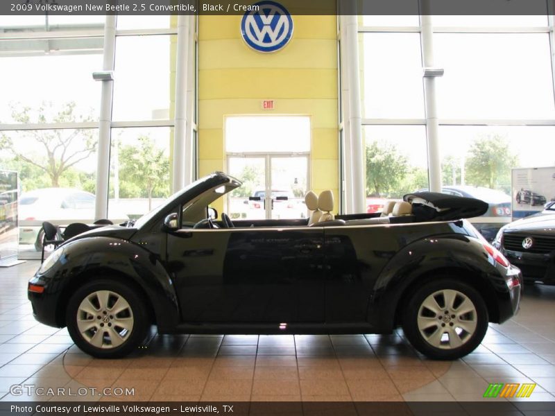 Black / Cream 2009 Volkswagen New Beetle 2.5 Convertible