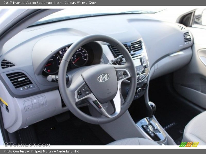 Century White / Gray 2017 Hyundai Accent Sport Hatchback