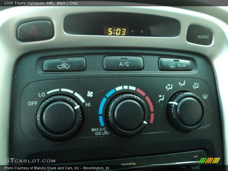 Black / Gray 2005 Toyota Highlander 4WD