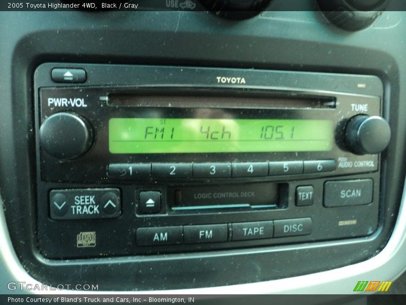 Black / Gray 2005 Toyota Highlander 4WD