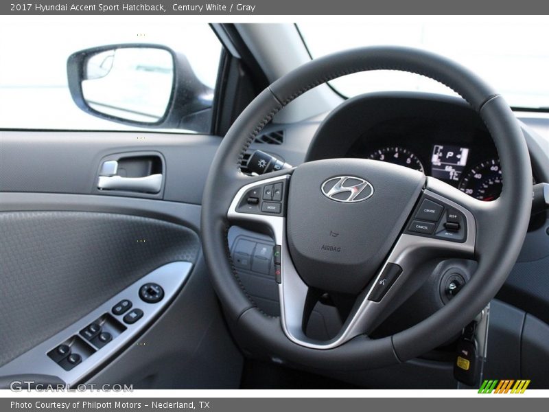 Century White / Gray 2017 Hyundai Accent Sport Hatchback