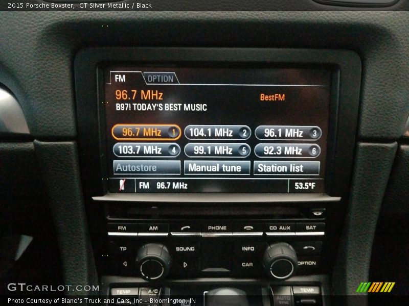 GT Silver Metallic / Black 2015 Porsche Boxster