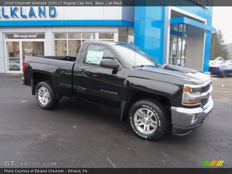 Black / Jet Black 2018 Chevrolet Silverado 1500 LT Regular Cab 4x4