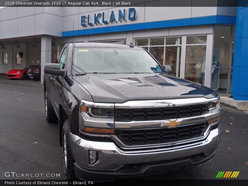 Black / Jet Black 2018 Chevrolet Silverado 1500 LT Regular Cab 4x4