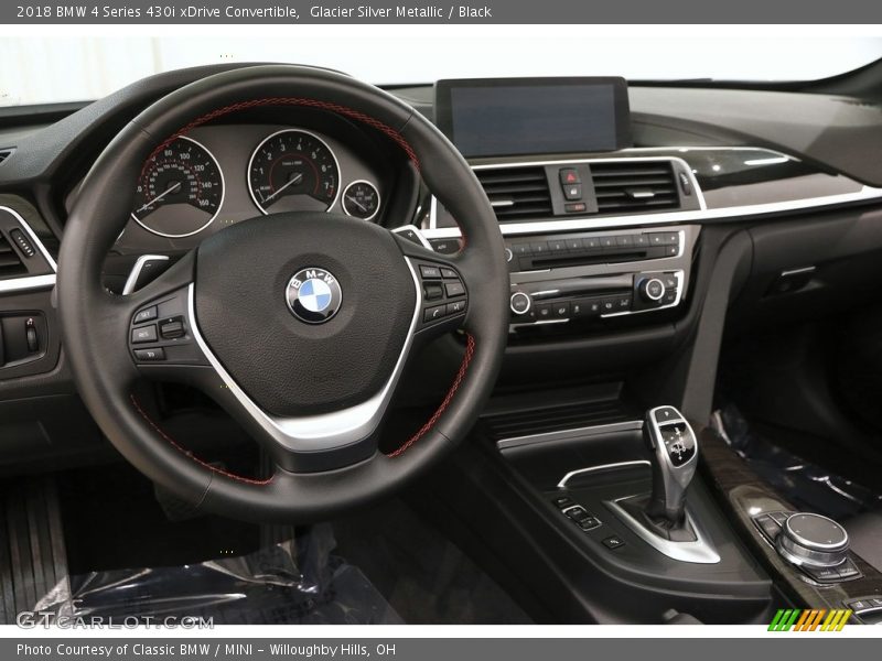 Glacier Silver Metallic / Black 2018 BMW 4 Series 430i xDrive Convertible