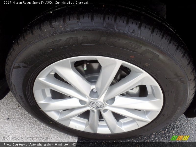 Gun Metallic / Charcoal 2017 Nissan Rogue Sport SV AWD