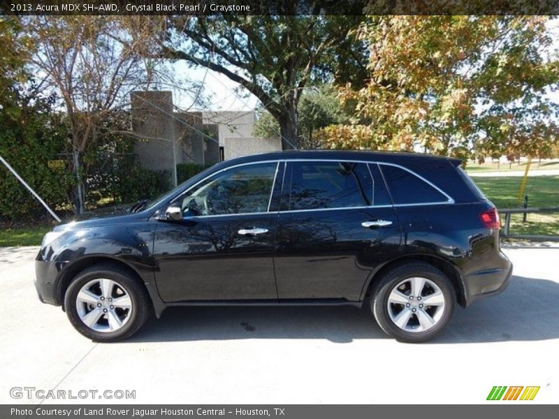 Crystal Black Pearl / Graystone 2013 Acura MDX SH-AWD