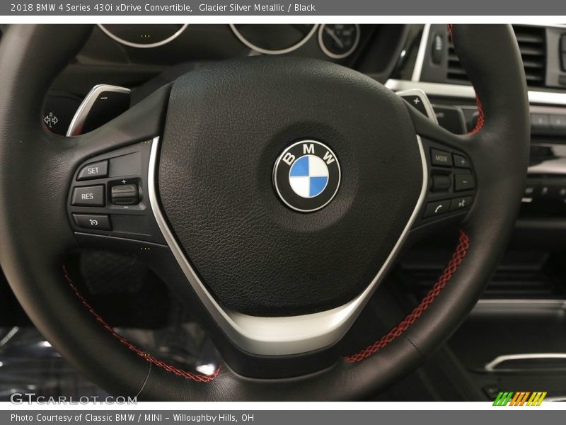Glacier Silver Metallic / Black 2018 BMW 4 Series 430i xDrive Convertible