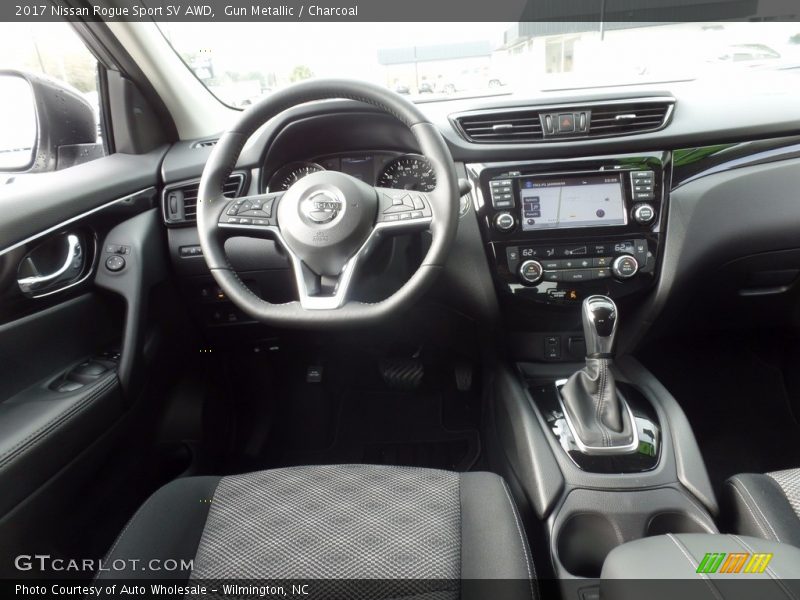 Gun Metallic / Charcoal 2017 Nissan Rogue Sport SV AWD