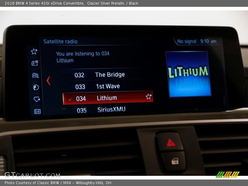 Glacier Silver Metallic / Black 2018 BMW 4 Series 430i xDrive Convertible