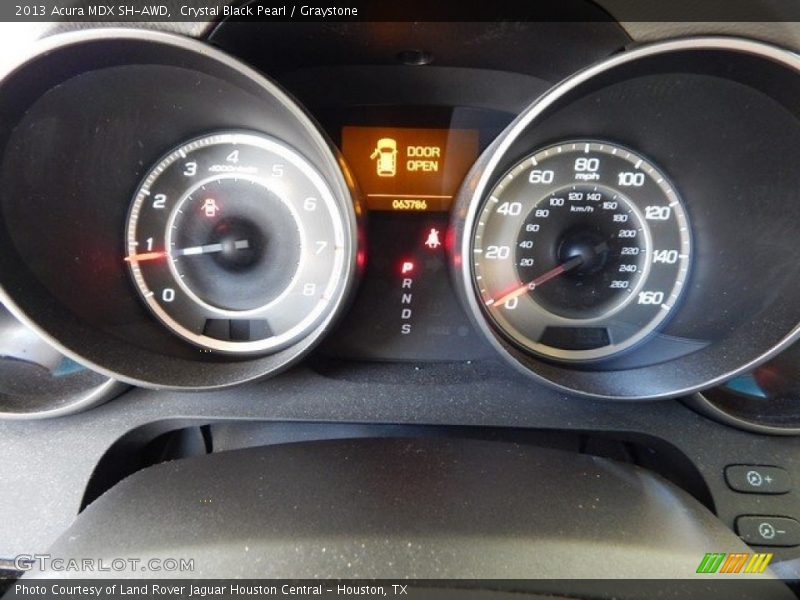 Crystal Black Pearl / Graystone 2013 Acura MDX SH-AWD