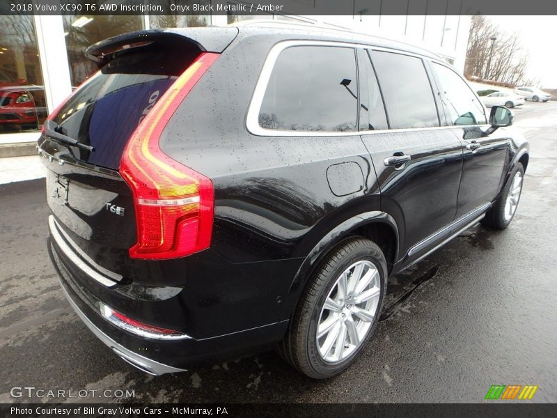 Onyx Black Metallic / Amber 2018 Volvo XC90 T6 AWD Inscription