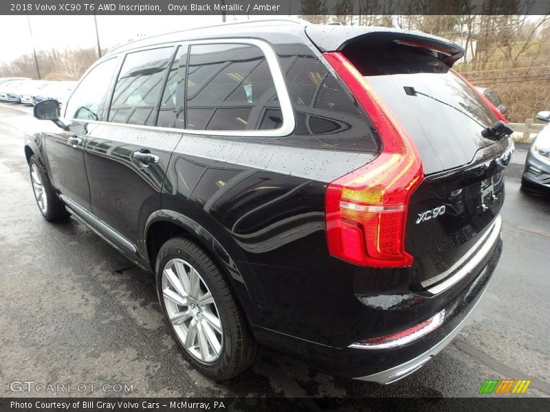 Onyx Black Metallic / Amber 2018 Volvo XC90 T6 AWD Inscription