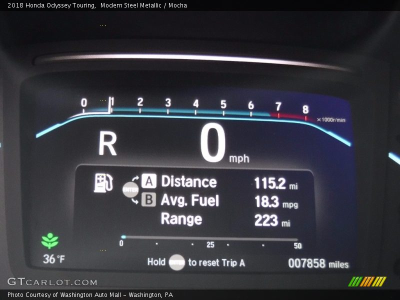 Modern Steel Metallic / Mocha 2018 Honda Odyssey Touring