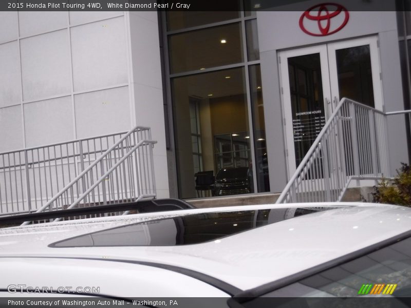 White Diamond Pearl / Gray 2015 Honda Pilot Touring 4WD