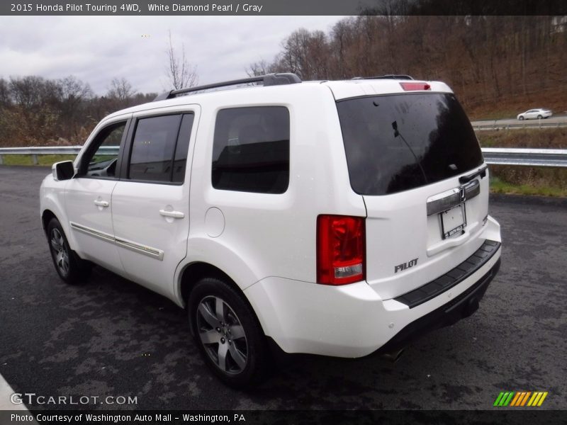 White Diamond Pearl / Gray 2015 Honda Pilot Touring 4WD